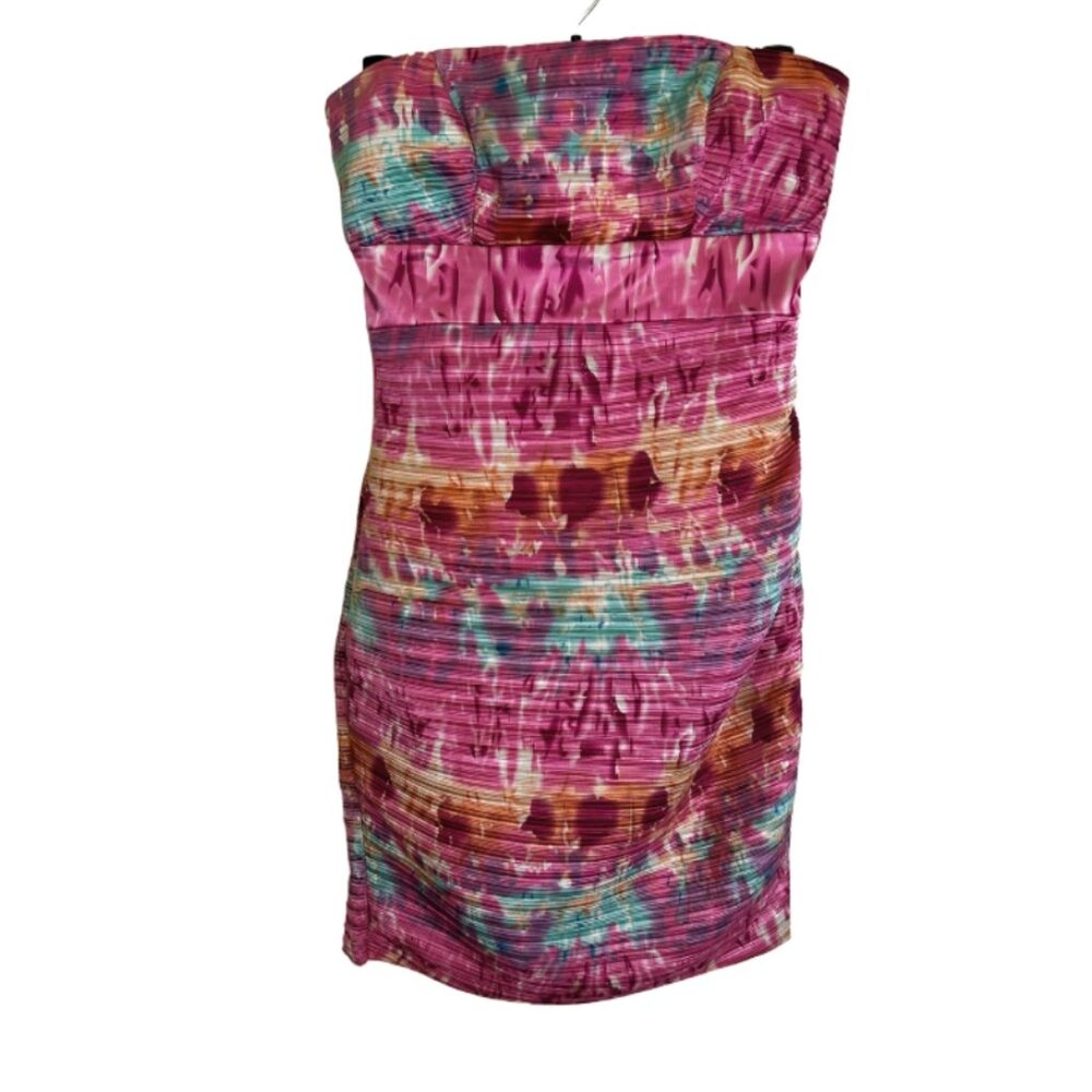 VA VA VOOM Mulit-Color Mini Tube Dress (S)